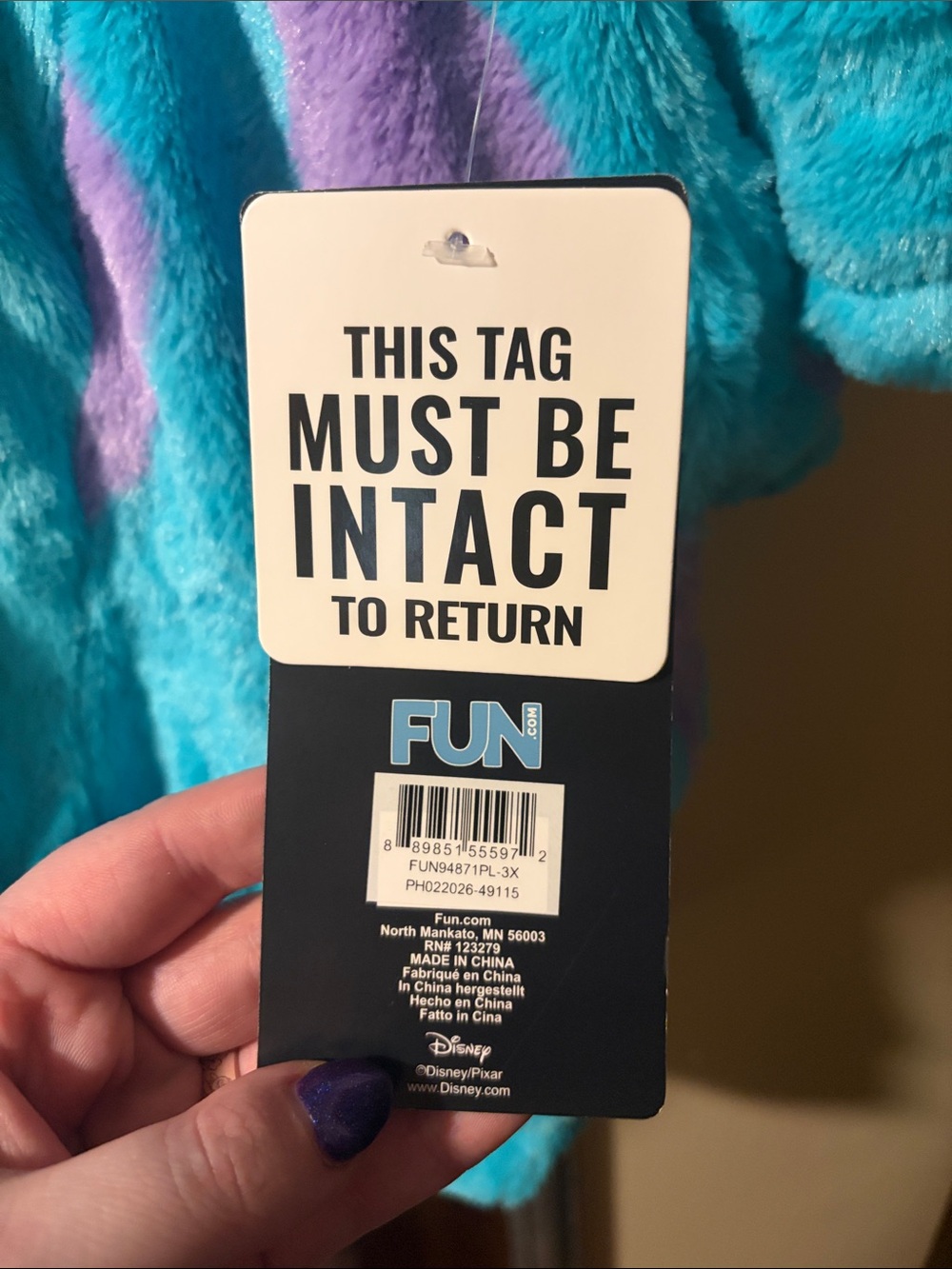 Pixar Brand Plus Size Sulley Costume - Picture 2 of 7
